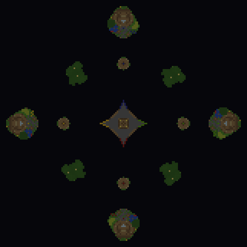Carte Foret vue du dessus