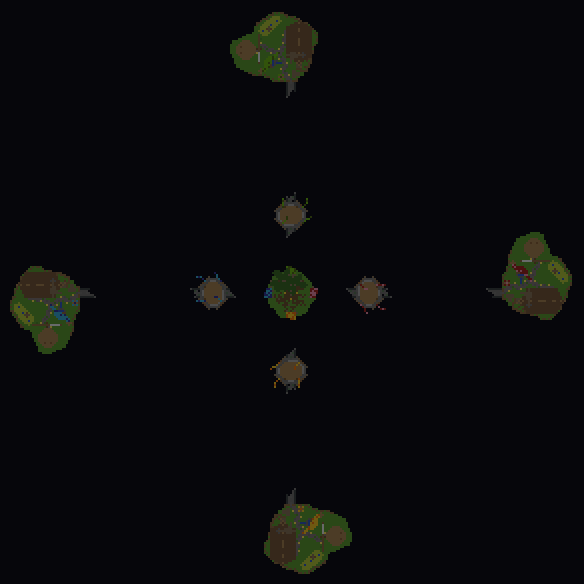 Carte Kingdoms vue du dessus