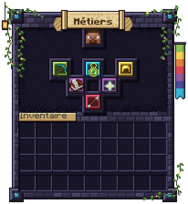 Le menu des métiers